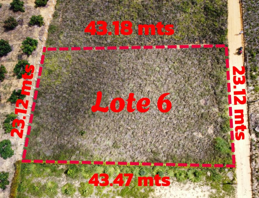 Lote plano de 1000 m² en Los Santos, a 20 min del mercado campesino. 