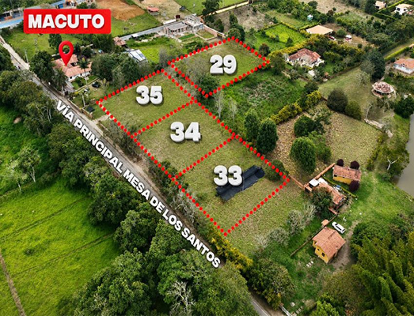 Lote sobre la via principal , facil acceso  LOTE 33